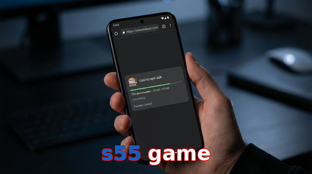 Main screen of S55 Game apk page for PK players